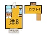 パークフラット 1Rの間取り