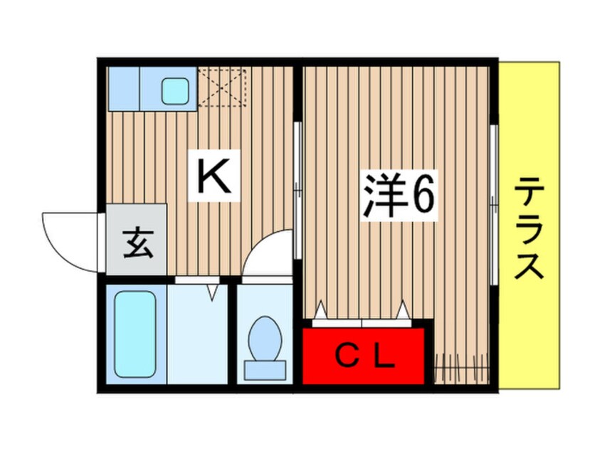 間取図 シティハイム穴川