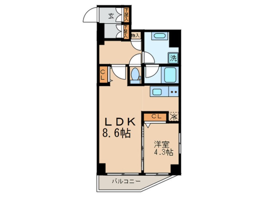 間取図 メインステージ蔵前（７０５）