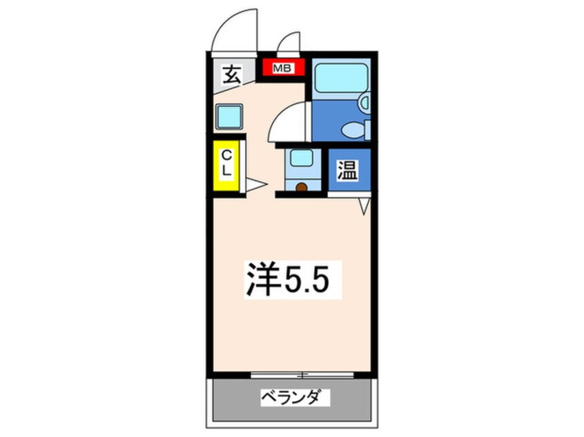 間取図 ﾆｭ-ﾗｲﾌ横浜大通り公園(705)