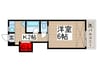 ランドフォレスト千葉白旗 1Kの間取り