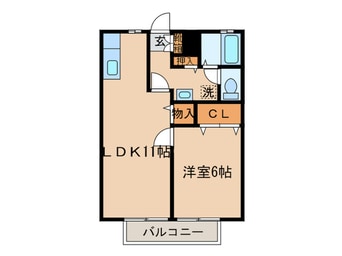 間取図 エクレ－ルＡ棟