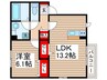 グランメゾン松ヶ丘　A棟 1LDKの間取り