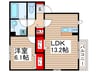 グランメゾン松ヶ丘　A棟 1LDKの間取り