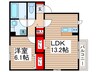 グランメゾン松ヶ丘　A棟 1LDKの間取り