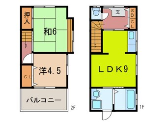 間取図 木下様貸家