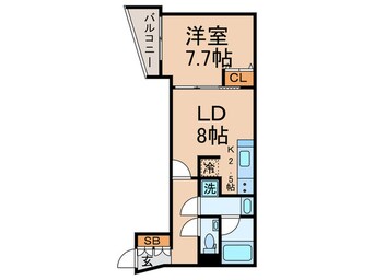 間取図 エクセルシオール目黒三田