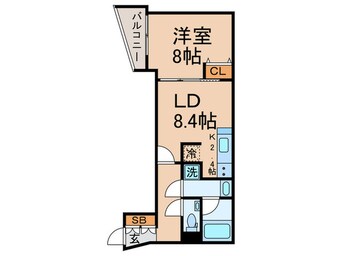 間取図 エクセルシオール目黒三田