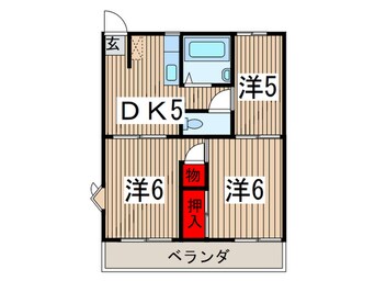 間取図 第2北久米ハイツ