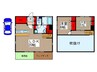 花水木 2LDKの間取り