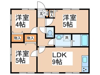 間取図 ﾙ･ｼｴﾛB