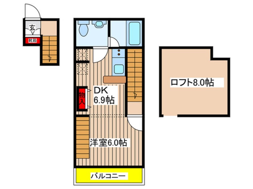 間取図 サンリバー成増