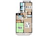 リーフフォレスト 2LDKの間取り