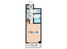 コアパレス常葉６ 1Kの間取り