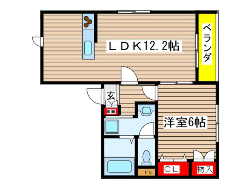 間取図 ポルト・ボヌ－ル