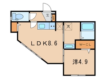 間取図 ラシーネ目黒花房山