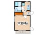 ＡＳＴＲＥ下高井戸 1Kの間取り