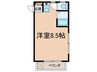 ハウス北町 1Rの間取り