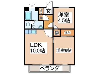 間取図 ヴィラ  グランド－ル