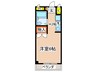 メゾンエスポワ－ル 1Kの間取り