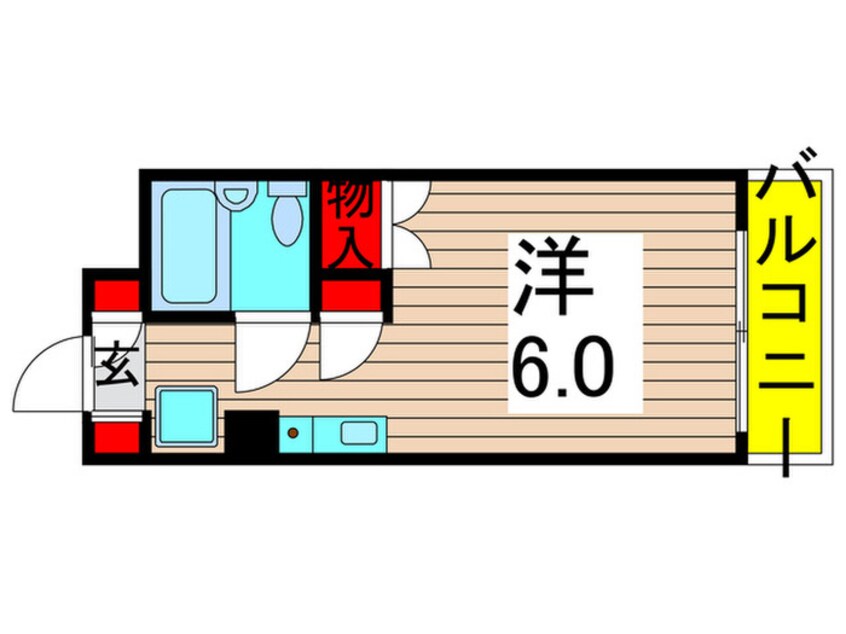 間取図 スカイコート堀切（104）