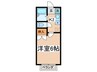 コーポM2 1Kの間取り