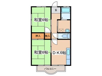 間取図 コーポ奥津