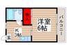 エステ－ト 1Kの間取り