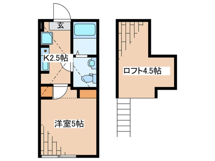 間取り図 木洩れ日と珈琲の「sentiero」