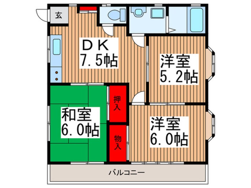 間取図 サニーコート