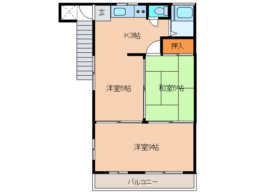 間取図 第３キクヤコ－ポ