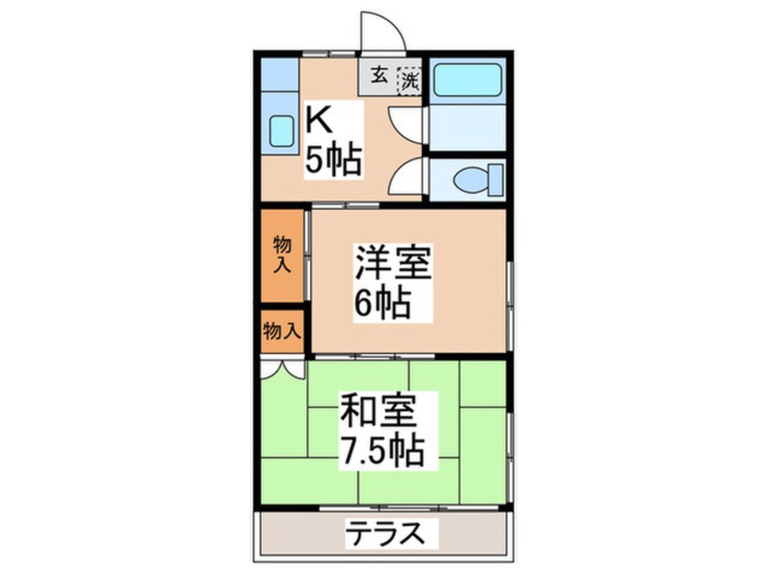 間取図 清水コ－ポＣ