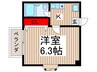 坂下ユ－ハイツ 1Kの間取り