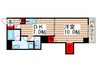 アンジュフロ－リア 1DKの間取り