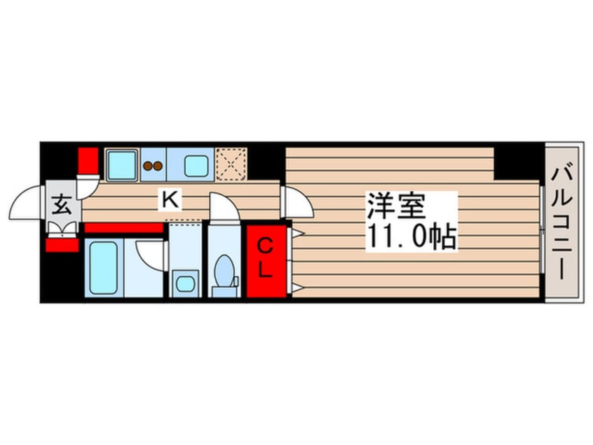 間取図 アンジュフロ－リア