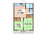 コーポ吉田 2DKの間取り
