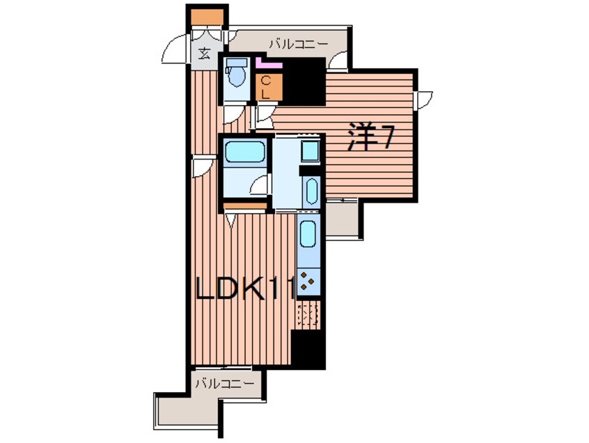 間取図 レジディア中延