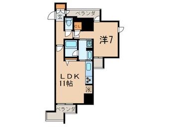 間取図 レジディア中延