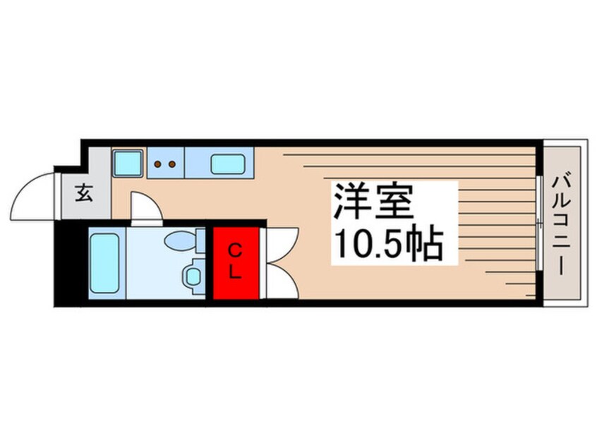 間取図 カ－サ第二宇喜田４号棟(306)