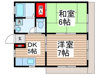 間取図 ベルメゾン．カワノ