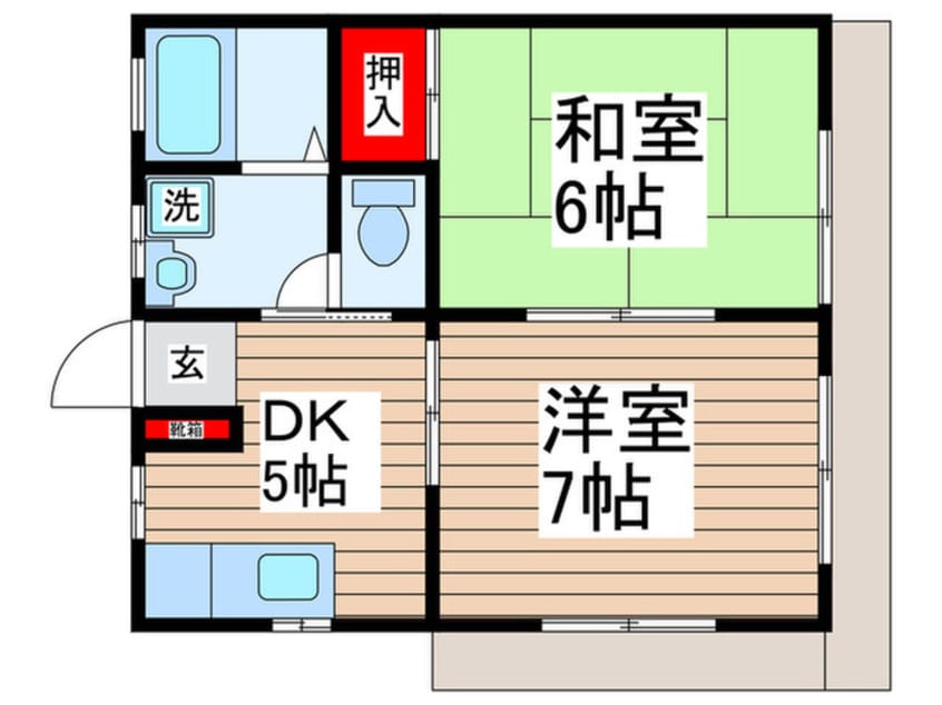 間取図 ベルメゾン．カワノ