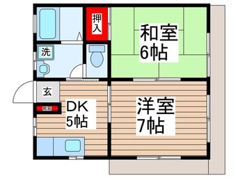 間取図 ベルメゾン．カワノ