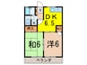 ロイヤルハイム 2DKの間取り