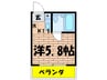 小山ビル 1Kの間取り