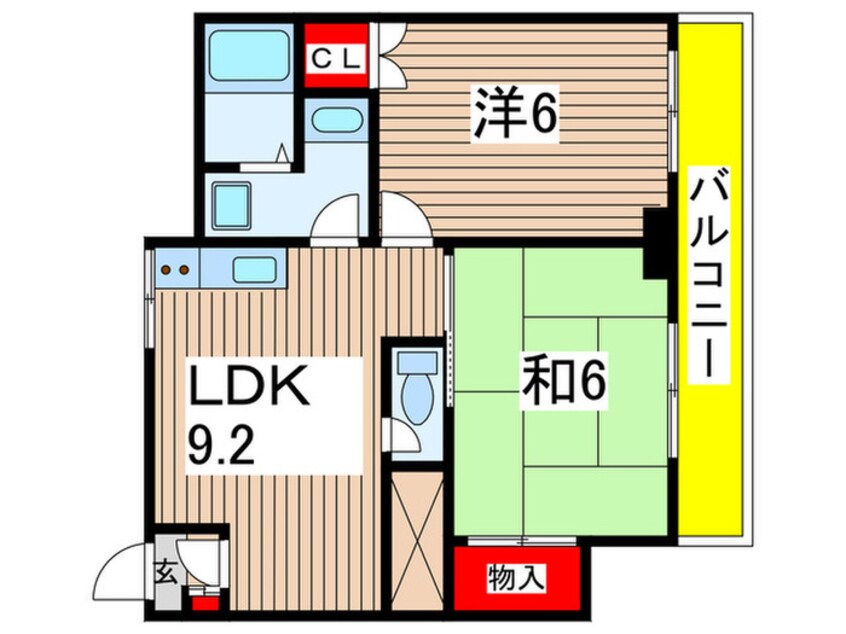 間取図 タウンコート花澤