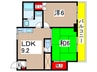 タウンコート花澤 2LDKの間取り