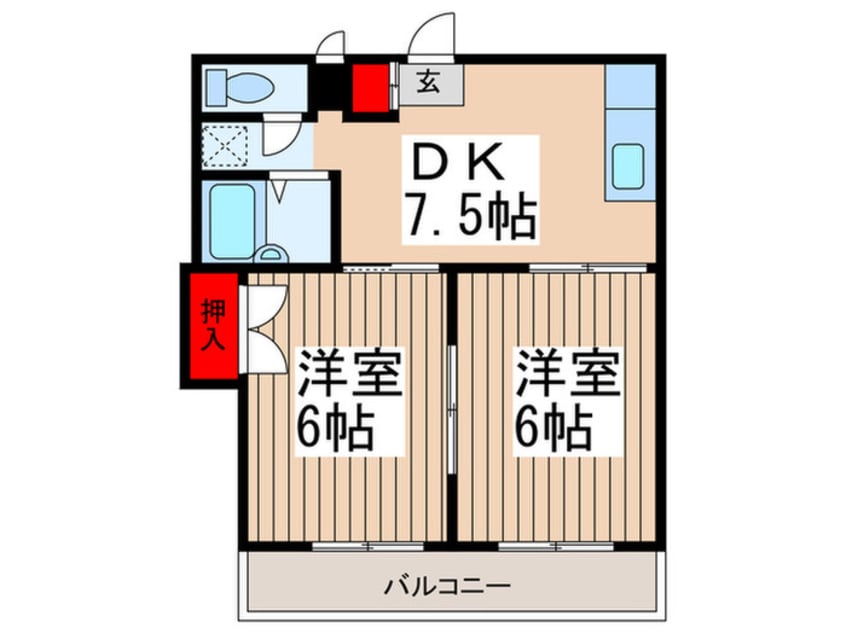 間取図 サンハイツ川越