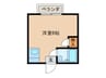 調布ハイムピア 1Rの間取り