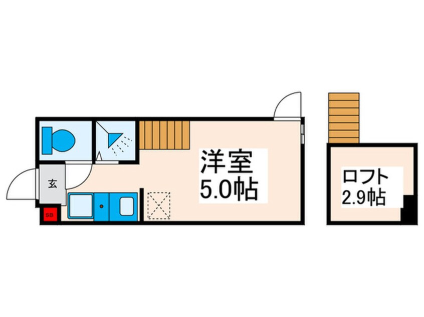 間取図 ハーモニーテラス西尾久Ⅳ