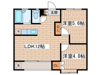 間取図 グリーンウェーブ北の台